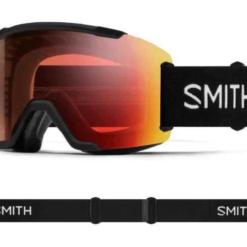 Smith Squad Goggle Eyewear - Goggles Smith Optics Black | ChromaPop Pro Photochromic Red Mirror