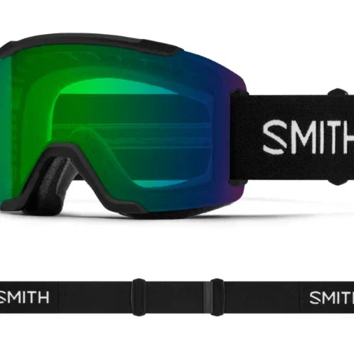 Smith Squad Goggle Eyewear - Goggles Smith Optics Black | ChromaPop Everyday Green Mirror