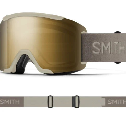 Smith Squad Goggle Eyewear - Goggles Smith Optics Chalk | ChromaPop Sun Black Gold Mirror