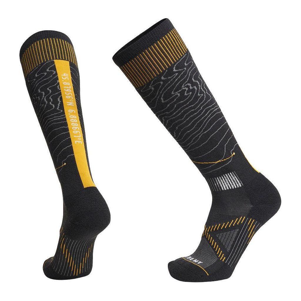 Le Bent Xavier De Le Rue Pro Series Light Cushion Snowboard Sock Winter Apparel - Socks Le Bent Small Black