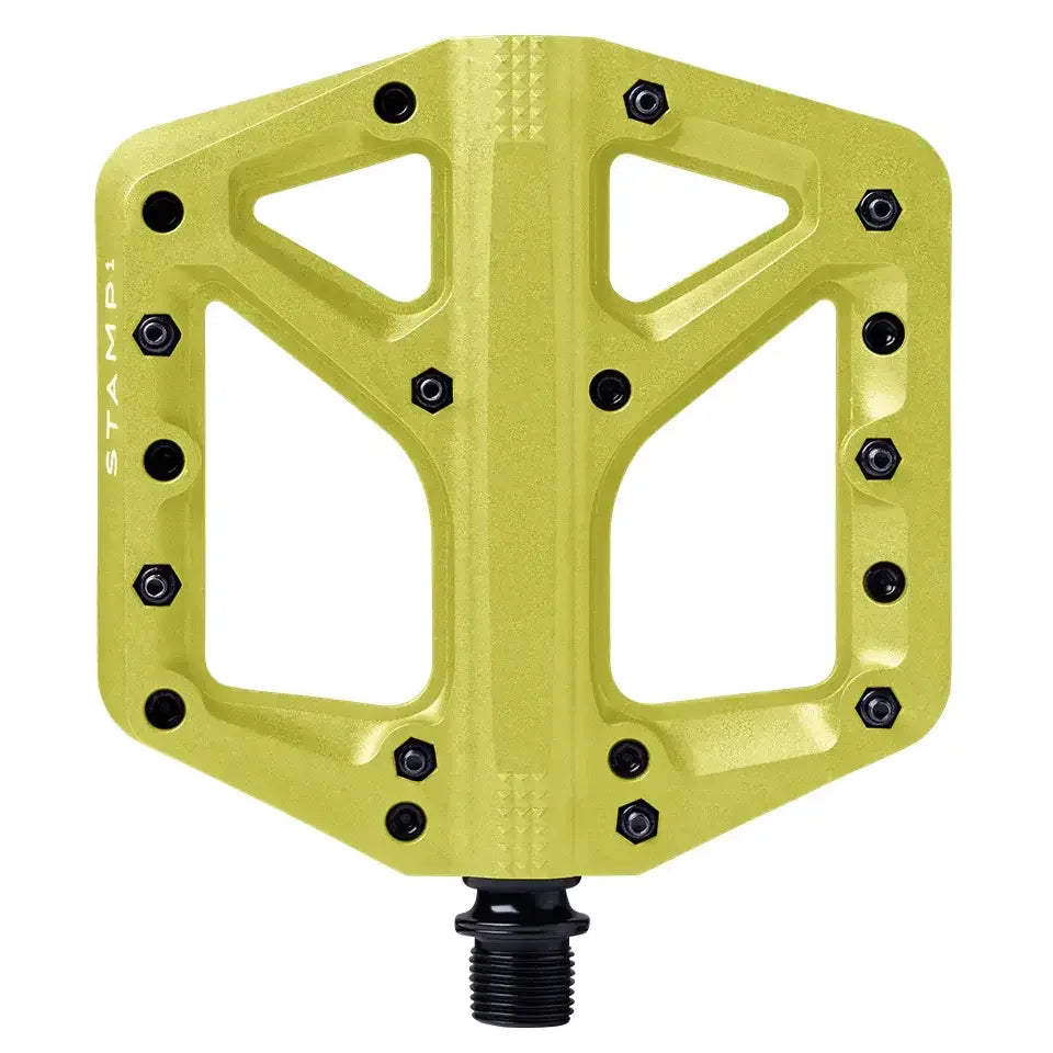 Crank Brothers Stamp 1 Cycling Parts - Pedal - Mountain Flat Pedal Crankbrothers Citron Small