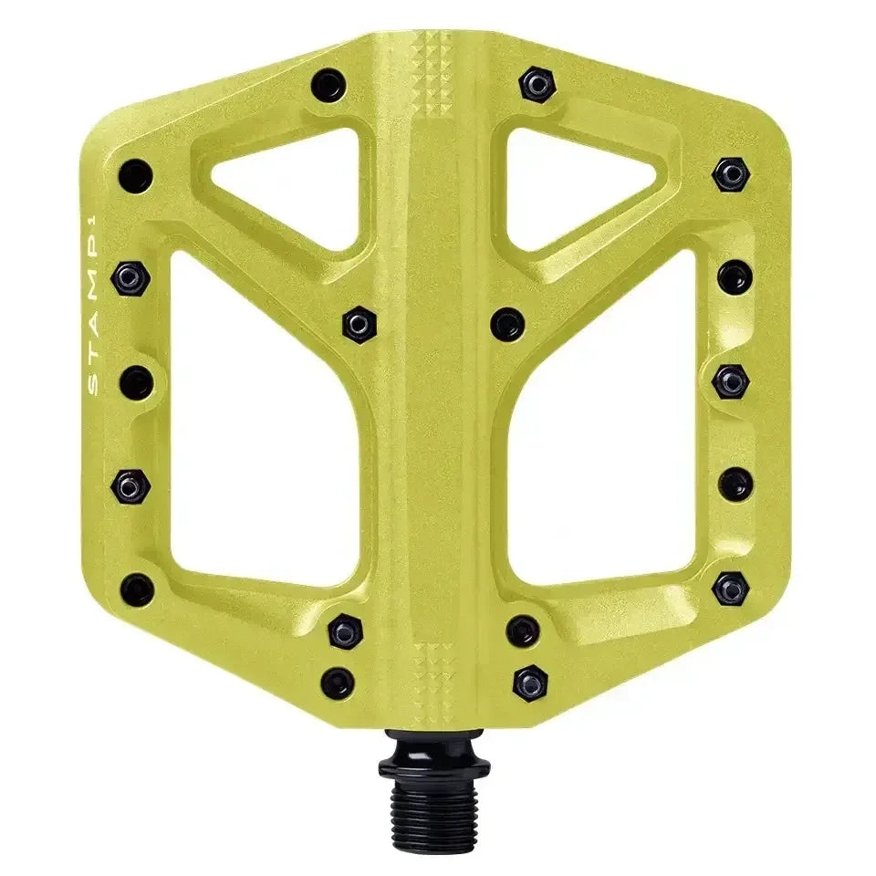 Crank Brothers Stamp 1 Cycling Parts - Pedal - Mountain Flat Pedal Crankbrothers Citron Small