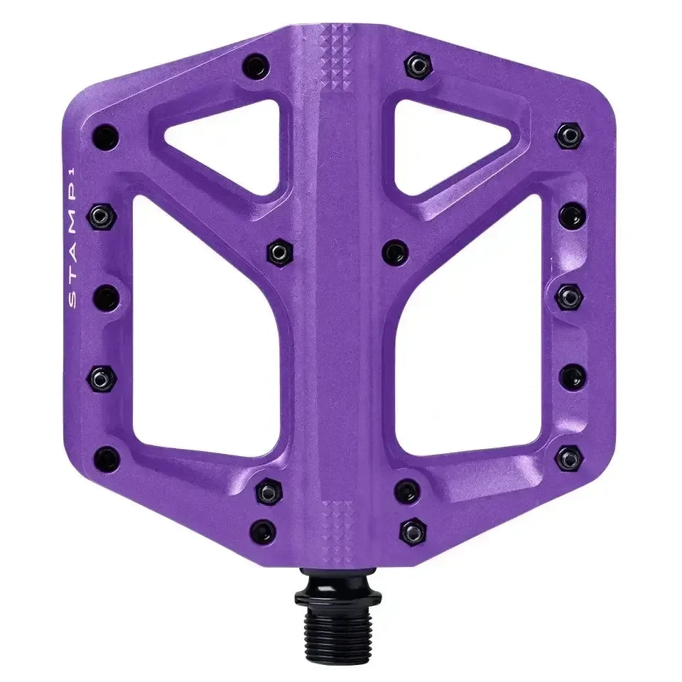 Crank Brothers Stamp 1 Cycling Parts - Pedal - Mountain Flat Pedal Crankbrothers Purple Large