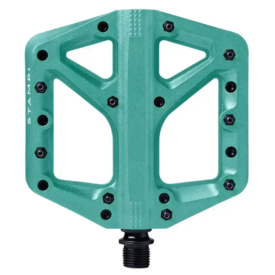Crank Brothers Stamp 1 Cycling Parts - Pedal - Mountain Flat Pedal Crankbrothers Turquoise Large