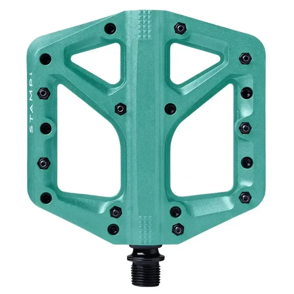 Crank Brothers Stamp 1 Cycling Parts - Pedal - Mountain Flat Pedal Crankbrothers Turquoise Large