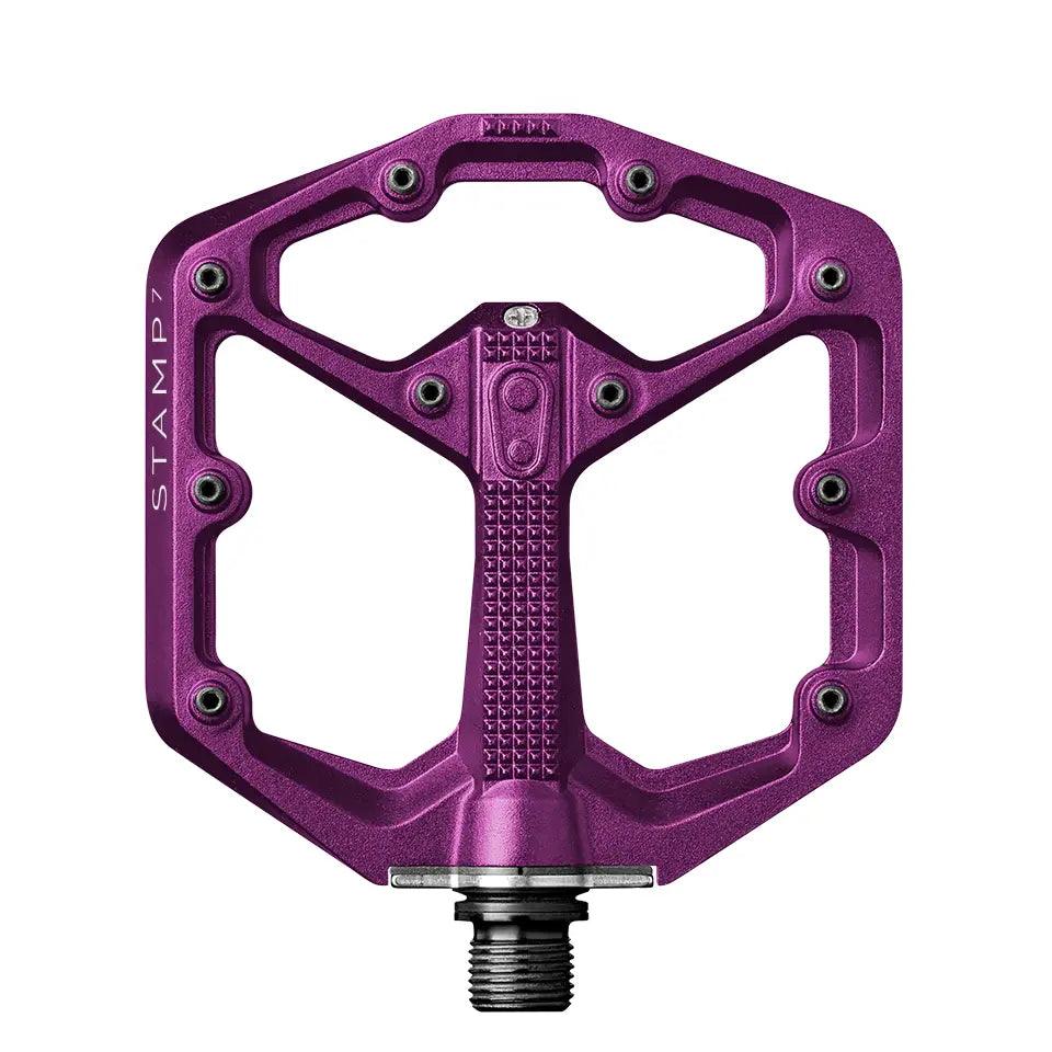 Crank Bros Stamp 7 Small - Purple Cycling Parts - Pedal - Mountain Flat Pedal Crankbrothers