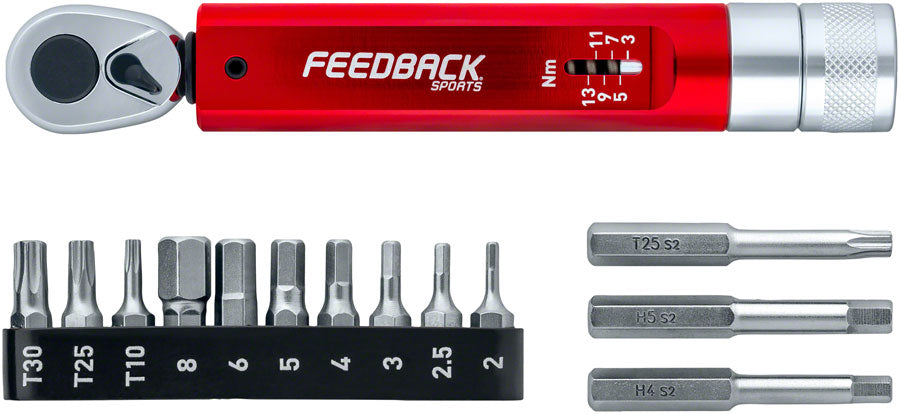 Feedback Sports Range Click Torque Wrench - 2-14 Nm - three-quarter