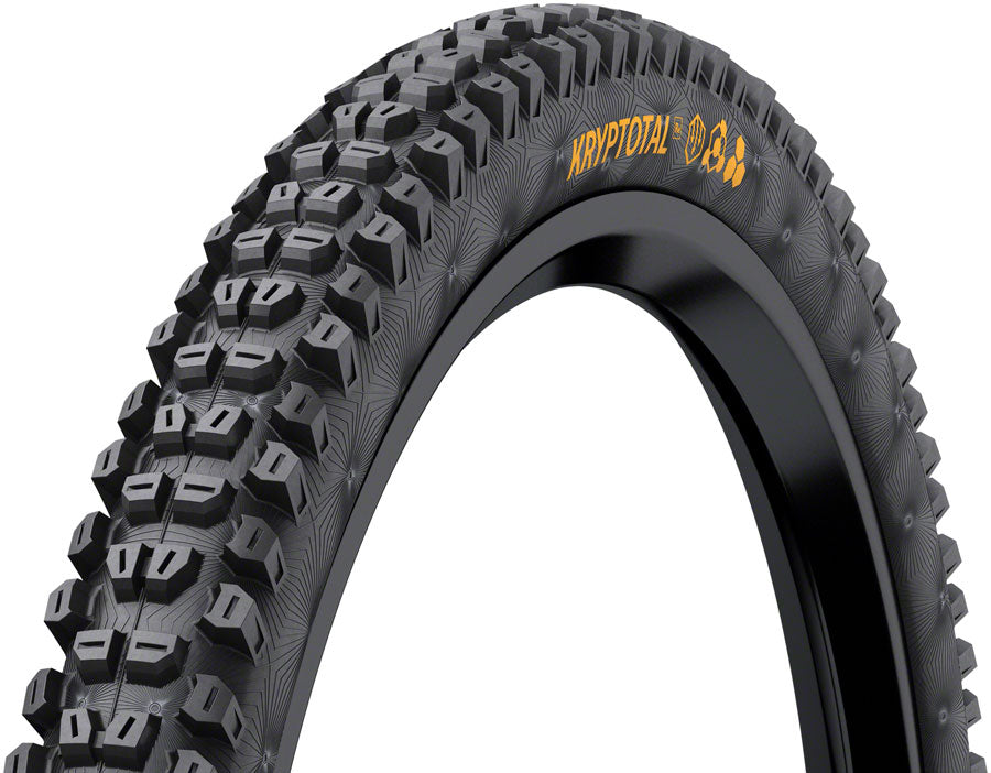 Continental Kryptotal Rear Tire - 27.5 x 2.40, Tubeless, Folding, Black, Soft, Enduro Casing, E25 - three-quarter
