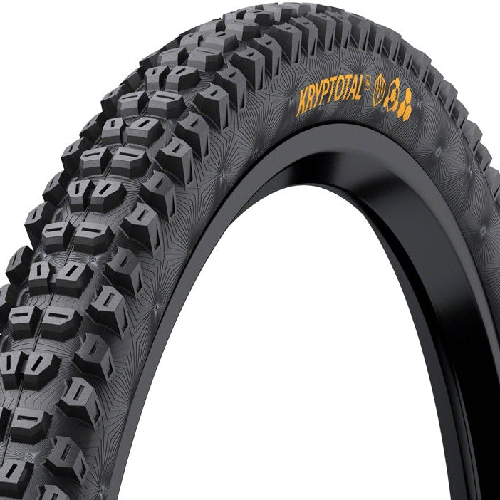 Continental Kryptotal Rear Tire - 27.5 x 2.40, Tubeless, Folding, Black, Soft, Enduro Casing, E25 - three-quarter