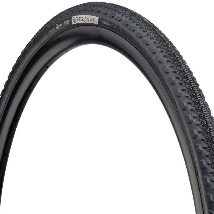 Teravail Cannonball Tire - 700 x 35 Tubeless Folding Black Light and Supple Tires and Tubes - Road Tires - 700c Teravail