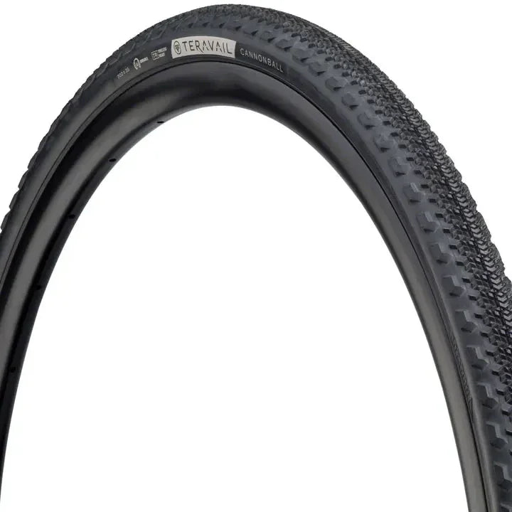 Teravail Cannonball Tire - 700 x 35 Tubeless Folding Black Light and Supple Tires and Tubes - Road Tires - 700c Teravail