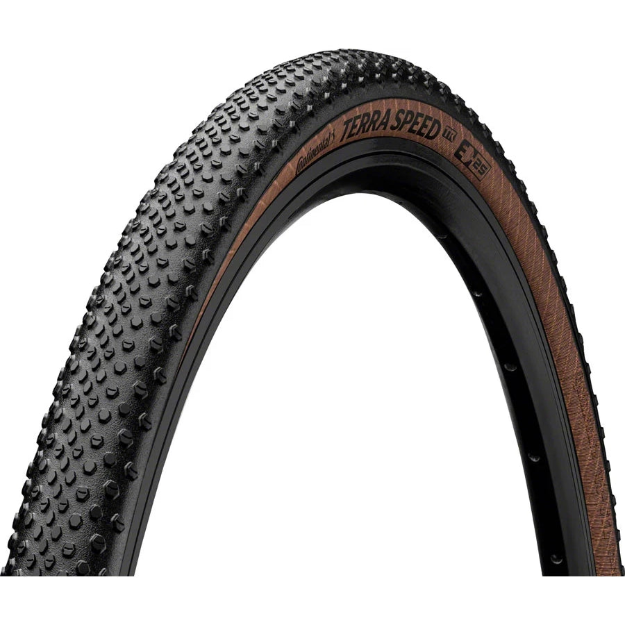 Continental Terra Speed 700 x 40 Coffee Sidewall Folding ProTection TR + Black Chili Tires and Tubes - Road Tires - 700c Cripple Creek Backcountry