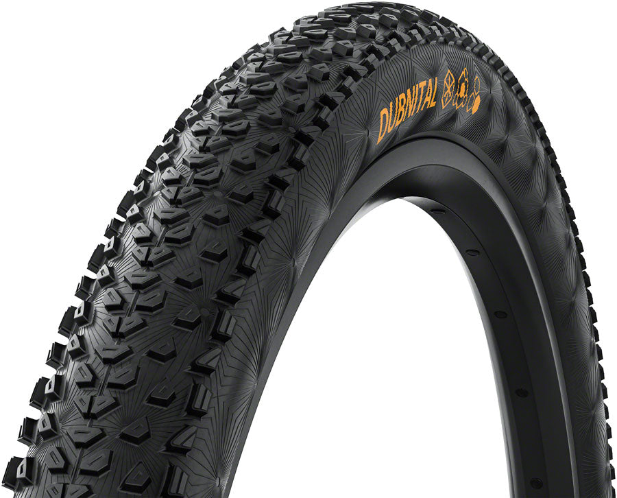 Continental Dubnital Tire - 29 x 2.40, Tubeless, Folding, Black, Rapid, Trail Casing, E25 - three-quarter
