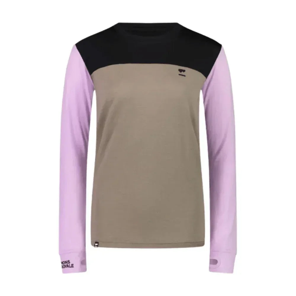 Mons Royale W Yotei Long Sleeve Winter Apparel - Winter Apparel Womens Base Layer Top Mons Royale XSmall Orchid Dawn