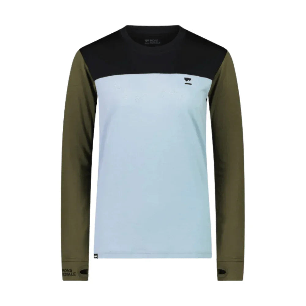 Mons Royale W Yotei Long Sleeve Winter Apparel - Winter Apparel Womens Base Layer Top Mons Royale XSmall Riverbed