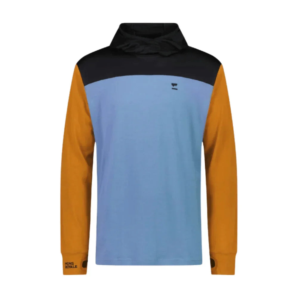 Mons Royale M Yotei Powder Hood Winter Apparel - Winter Apparel Mens Mid Layer Top Mons Royale Small Retro Valley