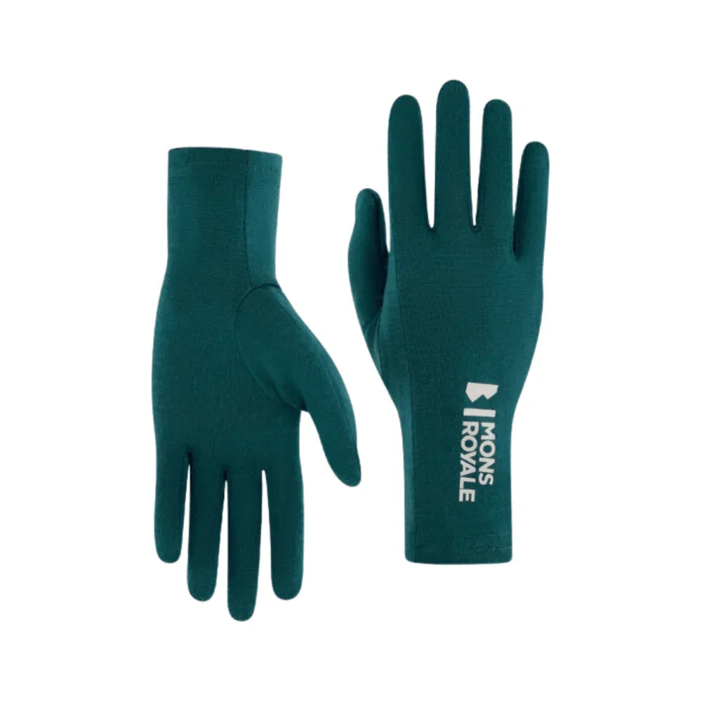 Mons Royale Volta Merino Glove Liner Winter Apparel - Gloves Mons Royale Small Evergreen