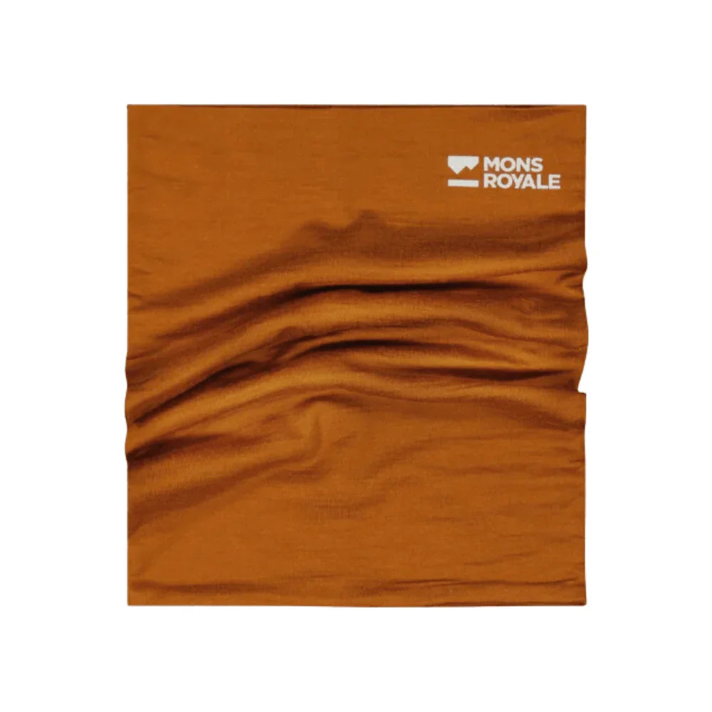 Mons Royale Double Up 100% Merino Neckwarmer Winter Apparel - Hats and Beanies Mons Royale Copper