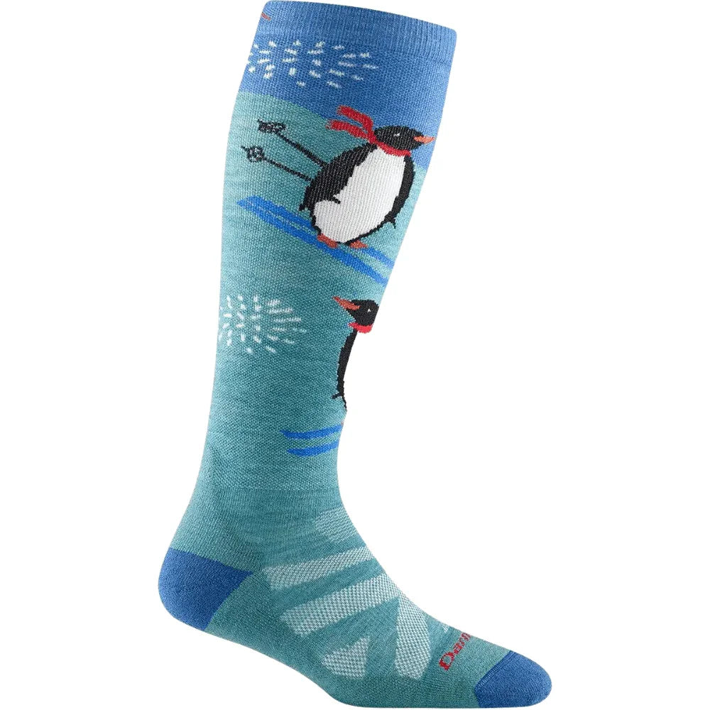 Darn Tough Penguin Peak OTC Midweight with Cushion Winter Apparel - Socks Darn Tough Small Aqua