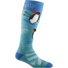 Darn Tough Penguin Peak OTC Midweight with Cushion Winter Apparel - Socks Darn Tough Small Aqua