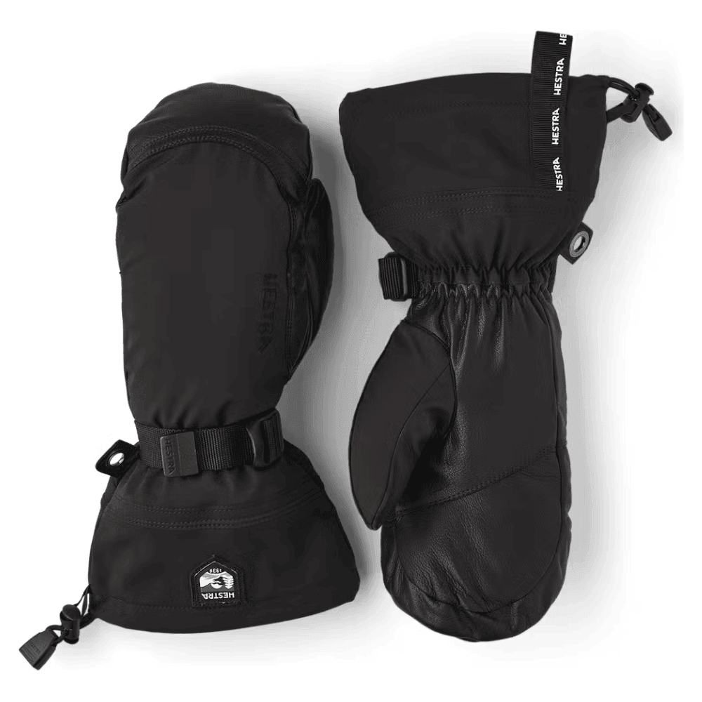Black/Black 07 Hestra Army Leather Extreme Mitt