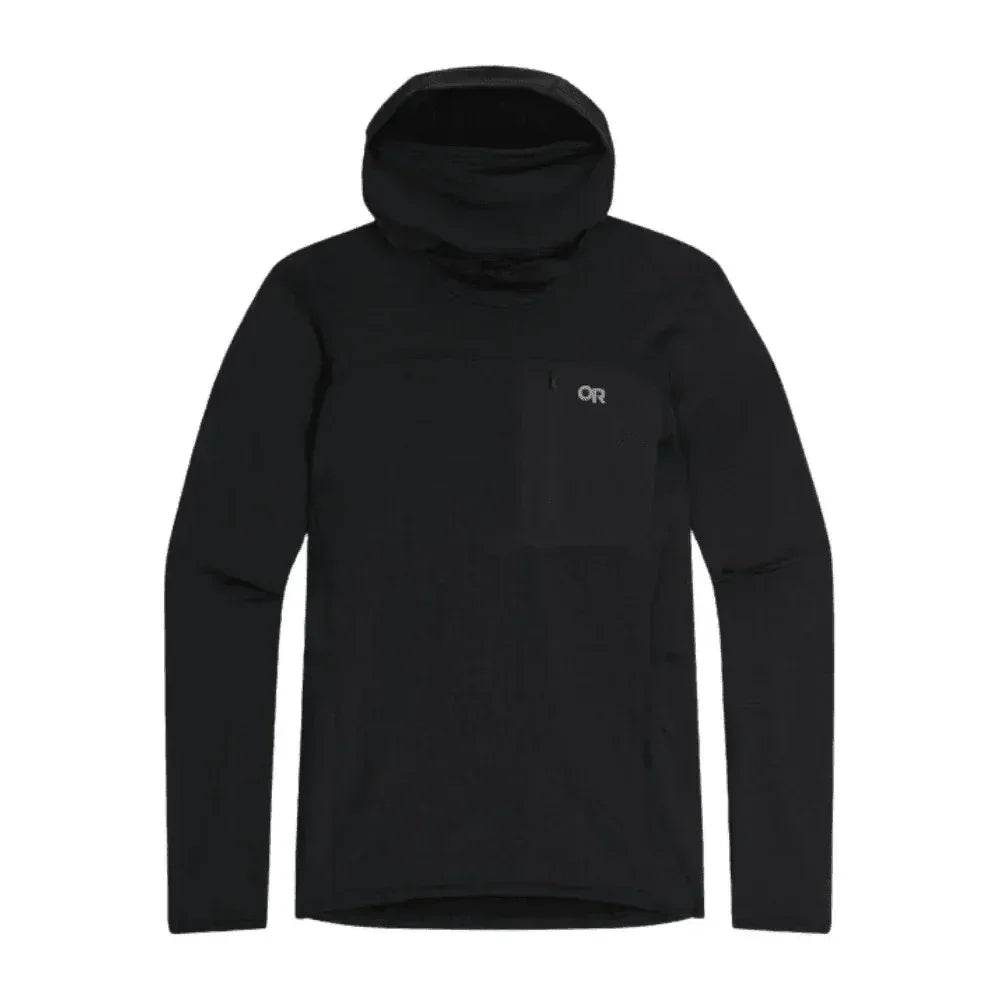 Outdoor Research M Vigor Grid Fleece Pullover Hoodie Winter Apparel - Winter Apparel Mens Mid Layer Top Outdoor Research Small Black