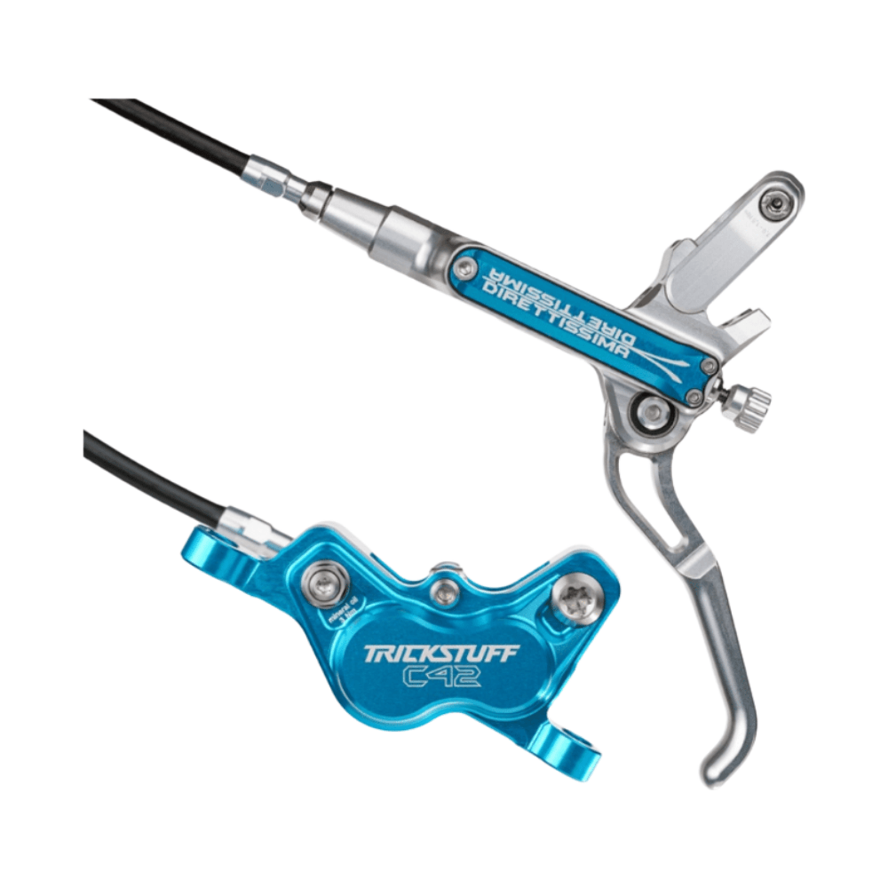 Trickstuff Direttissima Brakeset F&R Special Edition Blue Cycling Parts - Brake - Disc Brake Trickstuff
