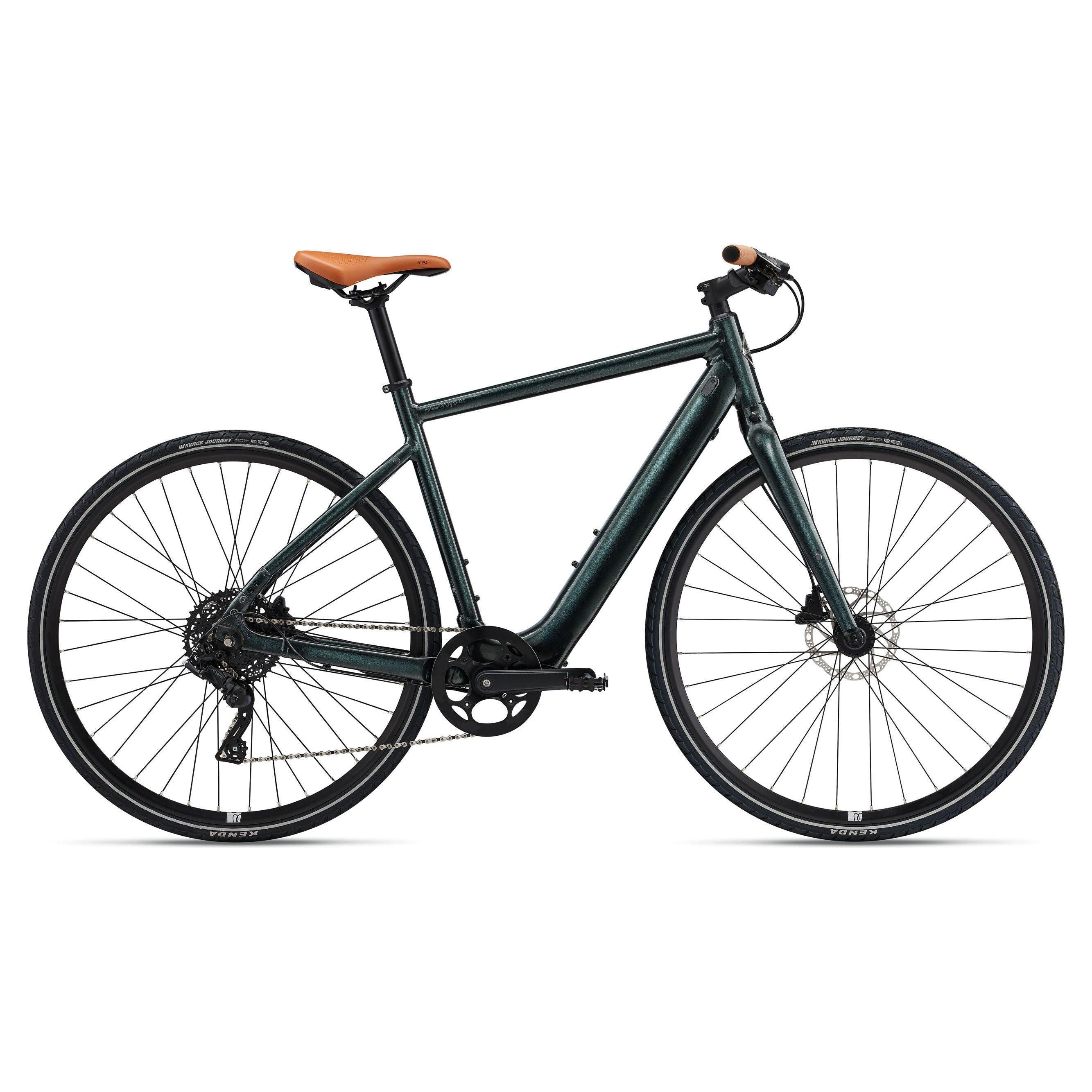 Giant Voya E+ 3 Bicycle - E-Bikes - Hybrid - Regular Giant Medium Asphalt Green