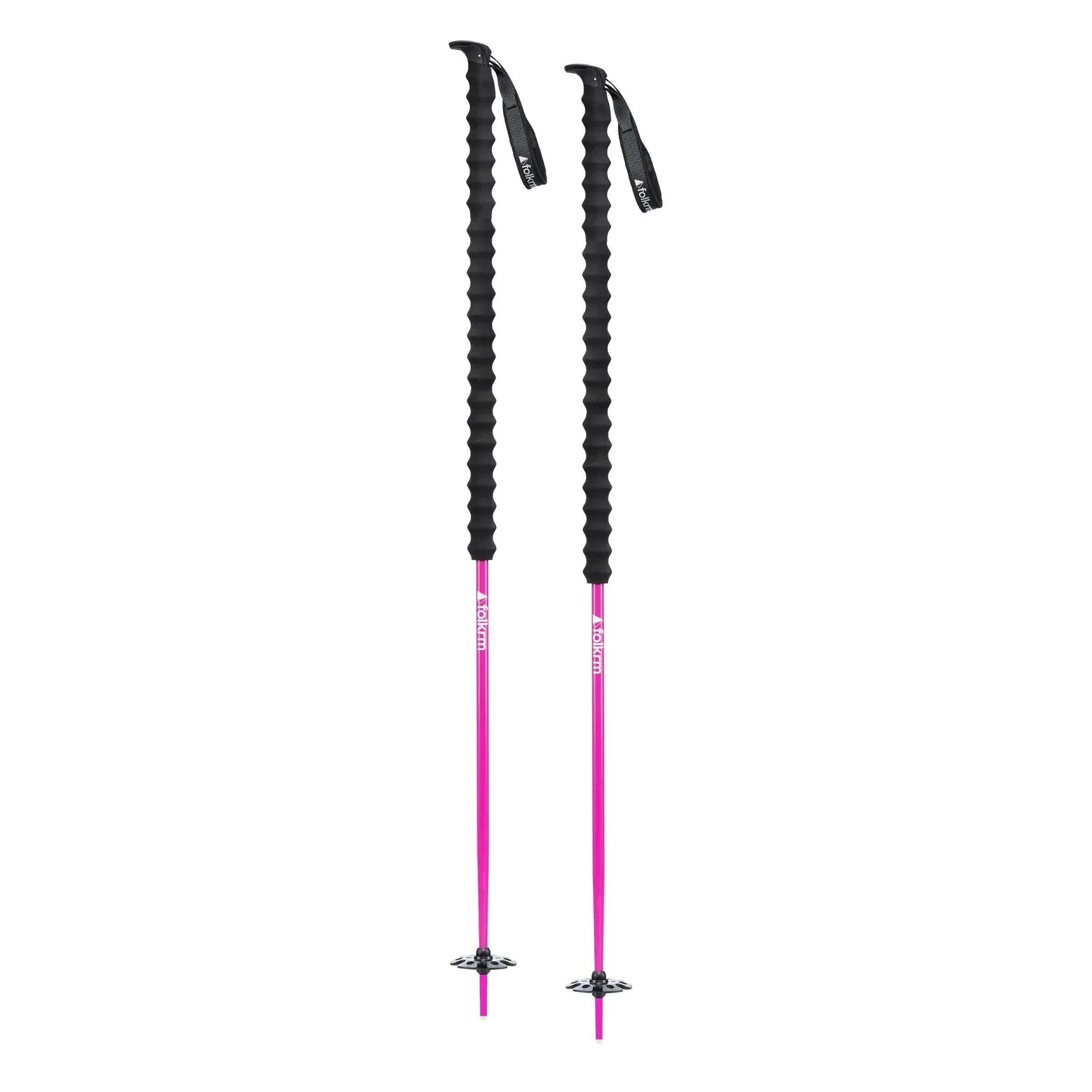Folkrm Wyeast Ski Pole (2026) Poles - Touring Poles Folkrm 125cm Gooseberry Pink