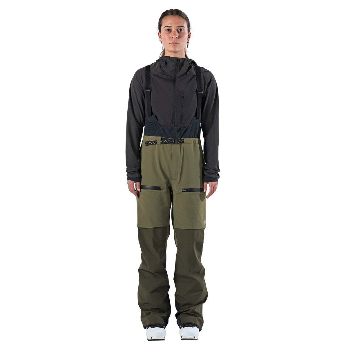 Raide W TourTech Hybrid Bib Winter Apparel - Winter Apparel Womens Softshell Bottom Raide