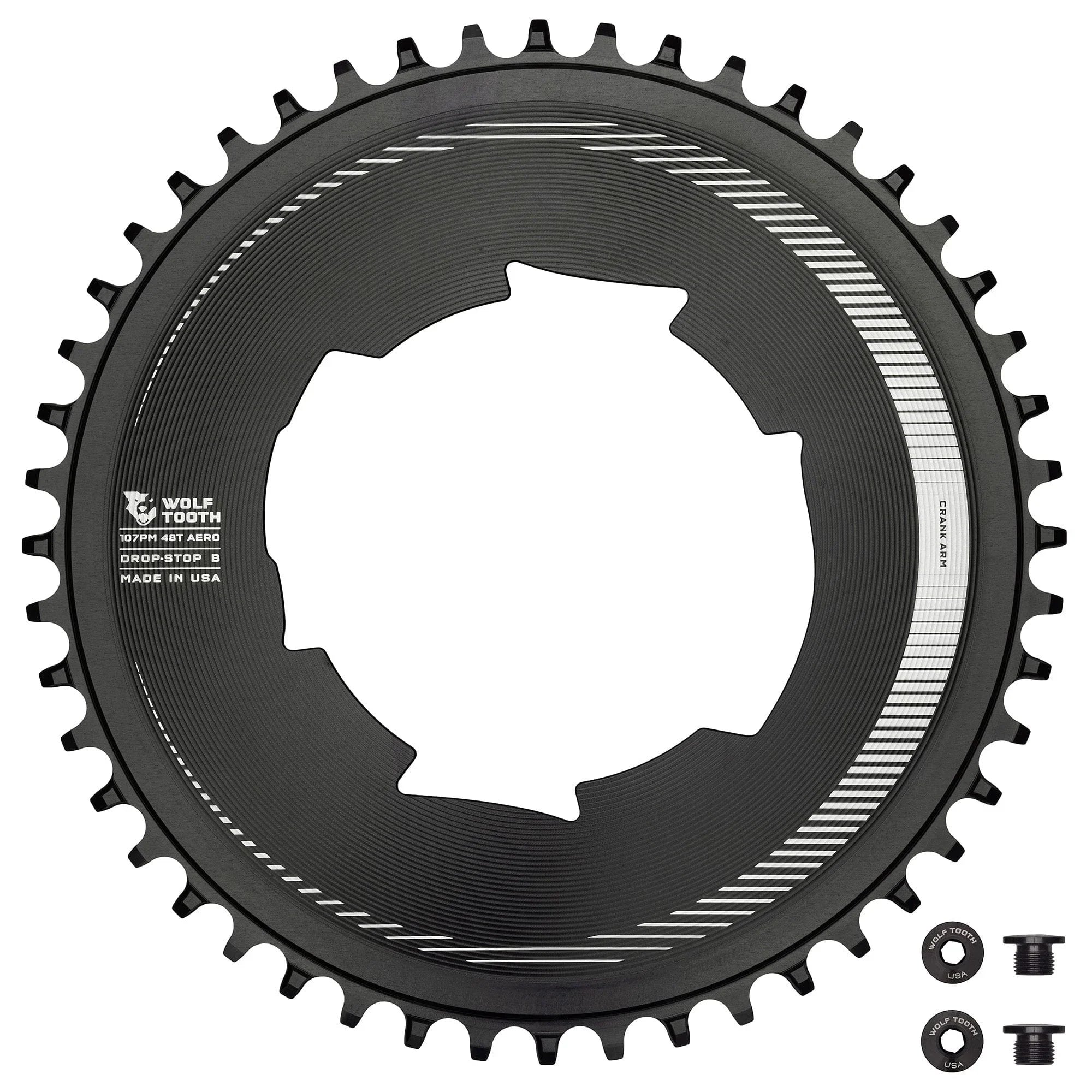 Wolf Tooth 107 BCD Aero for SRAM, 48T, Drop Stop B Cycling Parts - Chainring Wolf Tooth Default Title