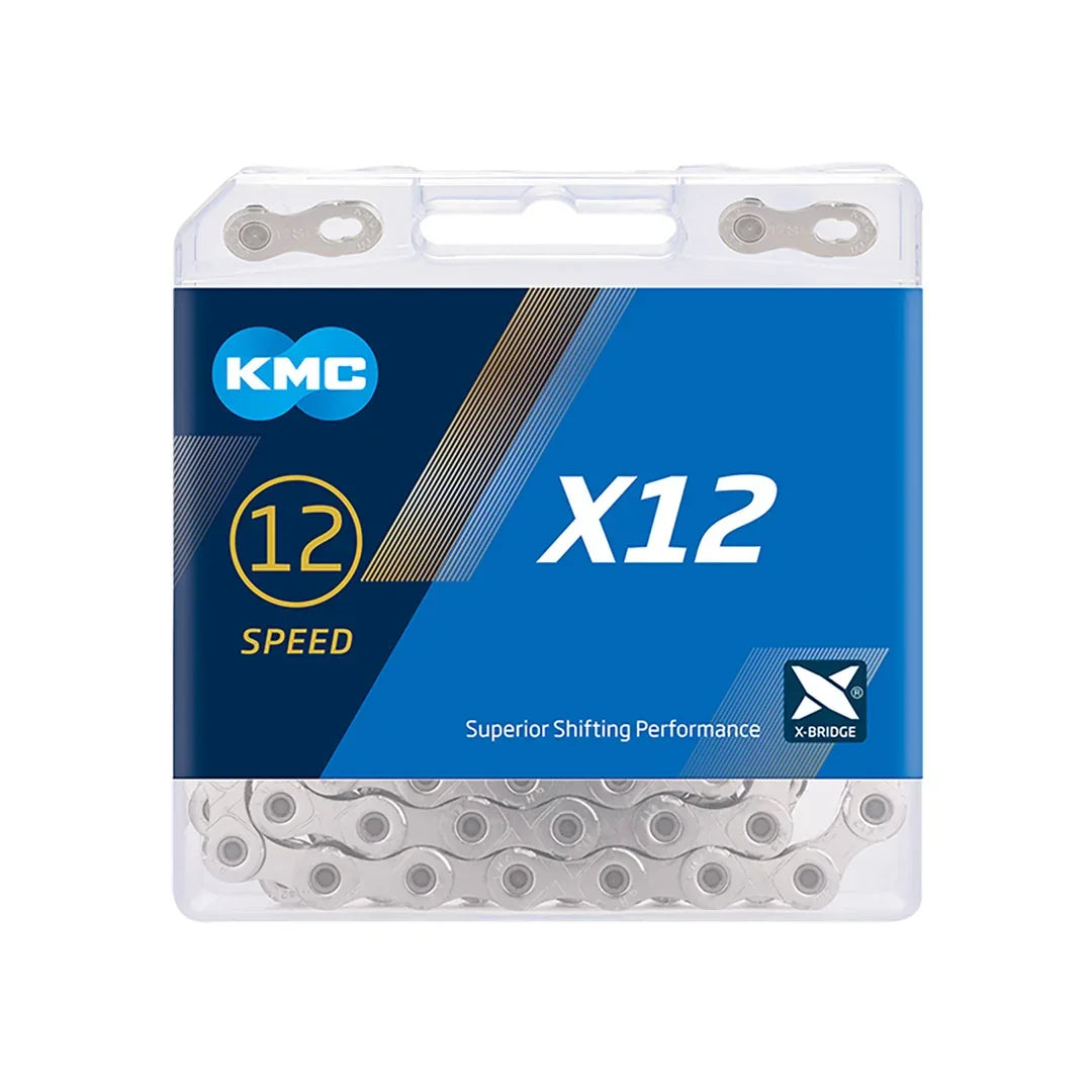 KMC X12 12-Speed 126L Silver Cycling Parts - Chain - Chains KMC