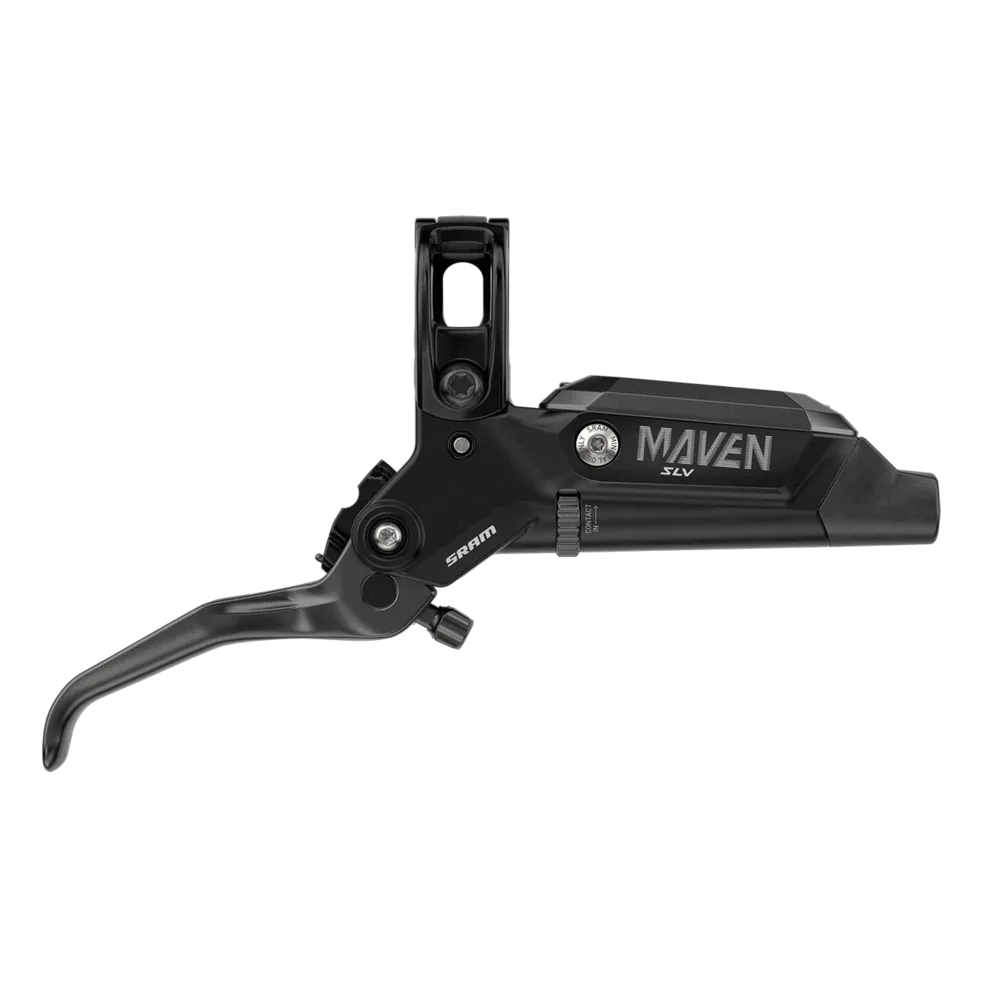 SRAM Maven Silver Disc Brake and Lever - Front, Post Mount, 4-Piston, Aluminum Lever, SS Hardware, Black, A1 Cycling Parts - Brake - Brake Lever SRAM