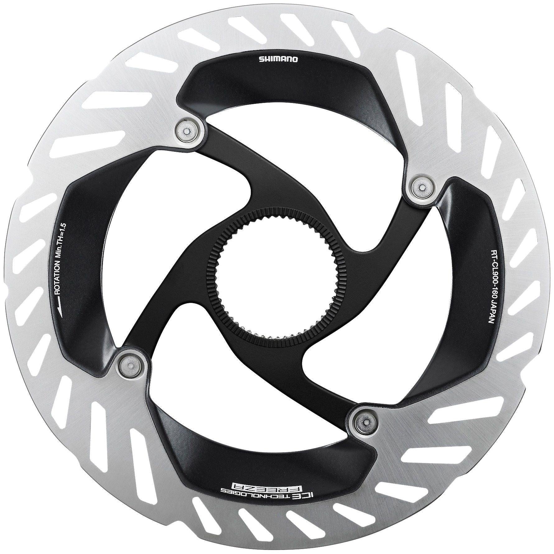 Shimano Dura-Ace RT-CL900 S Disc Brake Rotor with Lockring - 160mm, CenterLock, Silver Cycling Parts - Brake - Disc Brake Rotors Shimano