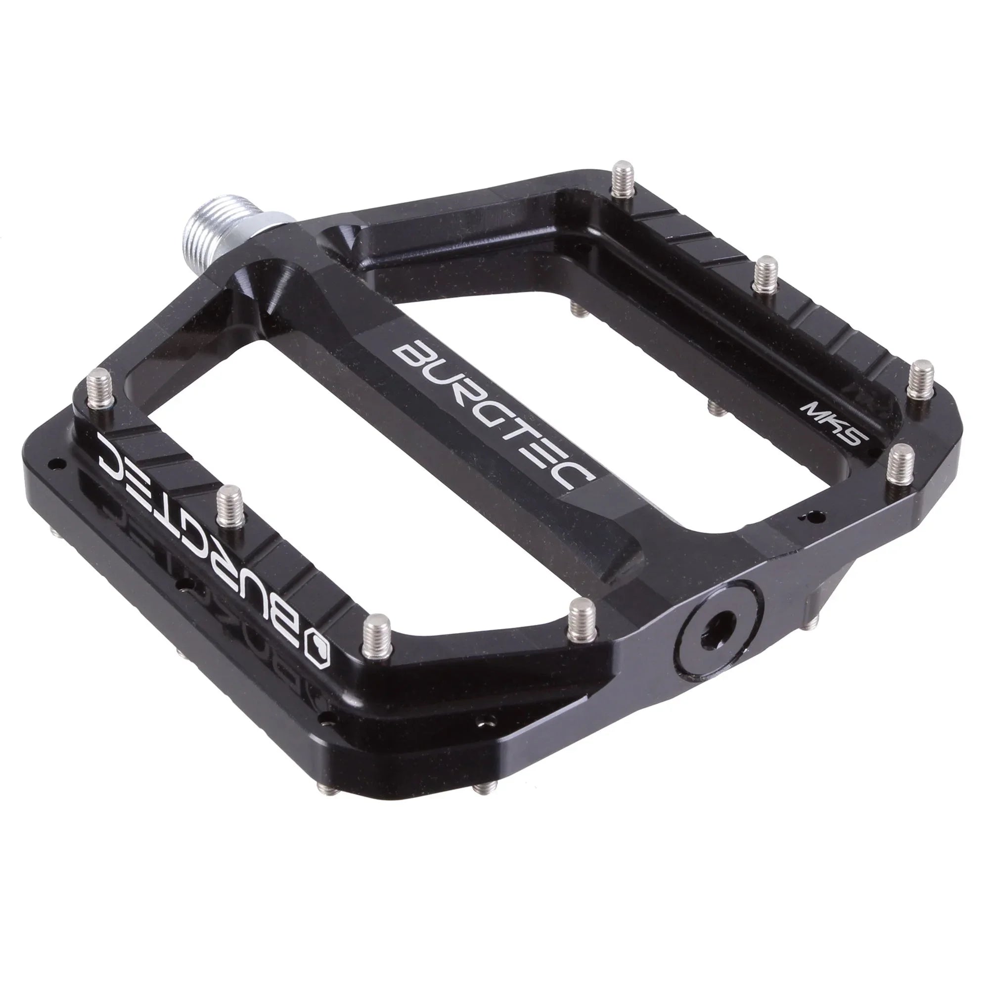 Burgtec Penthouse MK5 Pedals, CrMo - Black Cycling Parts - Pedal - Mountain Flat Pedal Burgtec Default Title