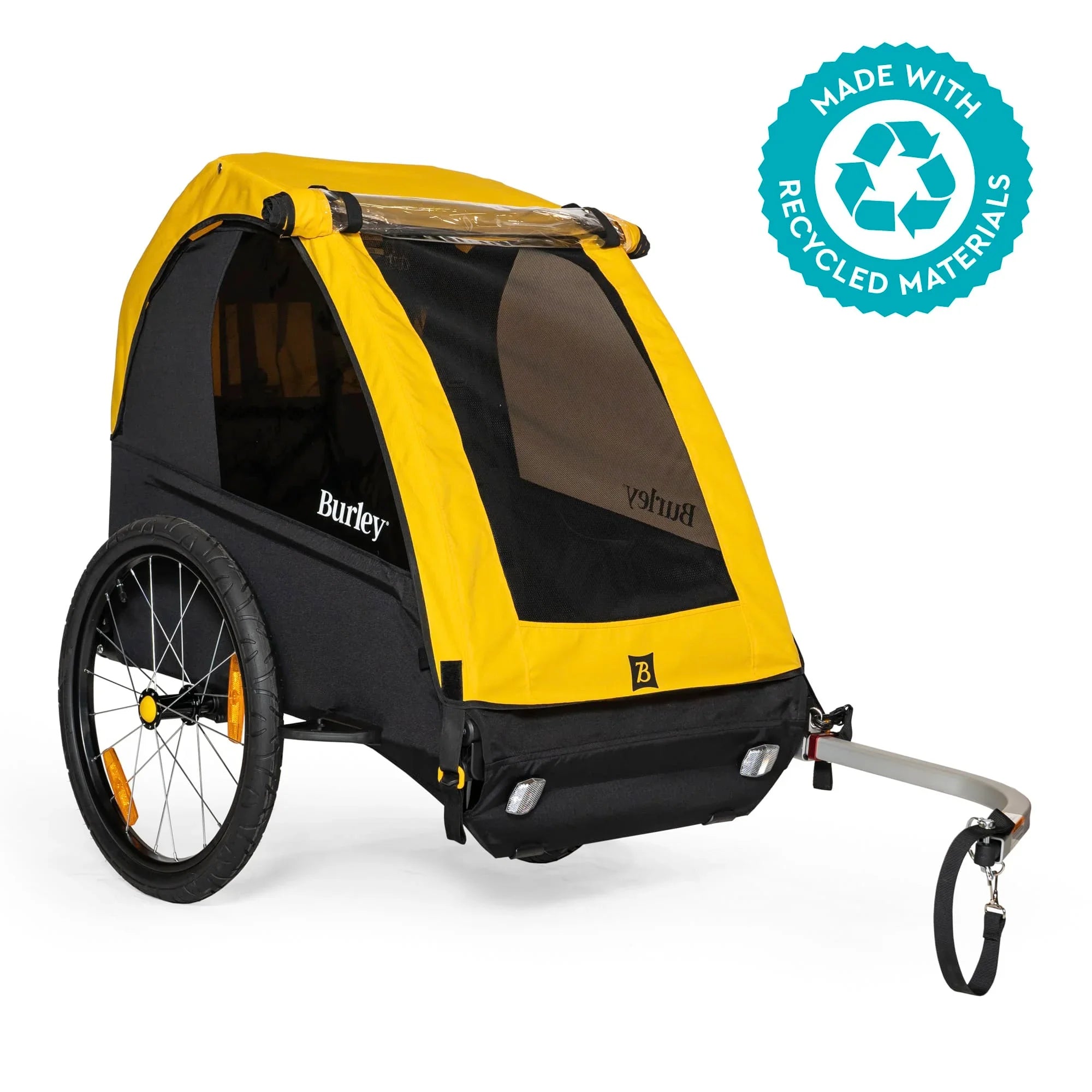 Burley Bee Child Trailer - Double, Yellow Cycling Accessories - Chariots and Acc Burley Default Title