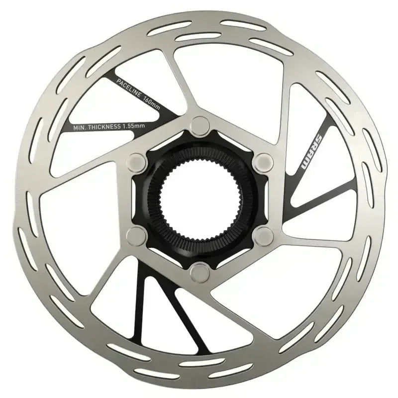 SRAM Paceline Disc Brake Rotor, 160mm, Center Lock, 1.85mm, Lockring Sold Separate Cycling Parts - Brake - Disc Brake Rotors SRAM