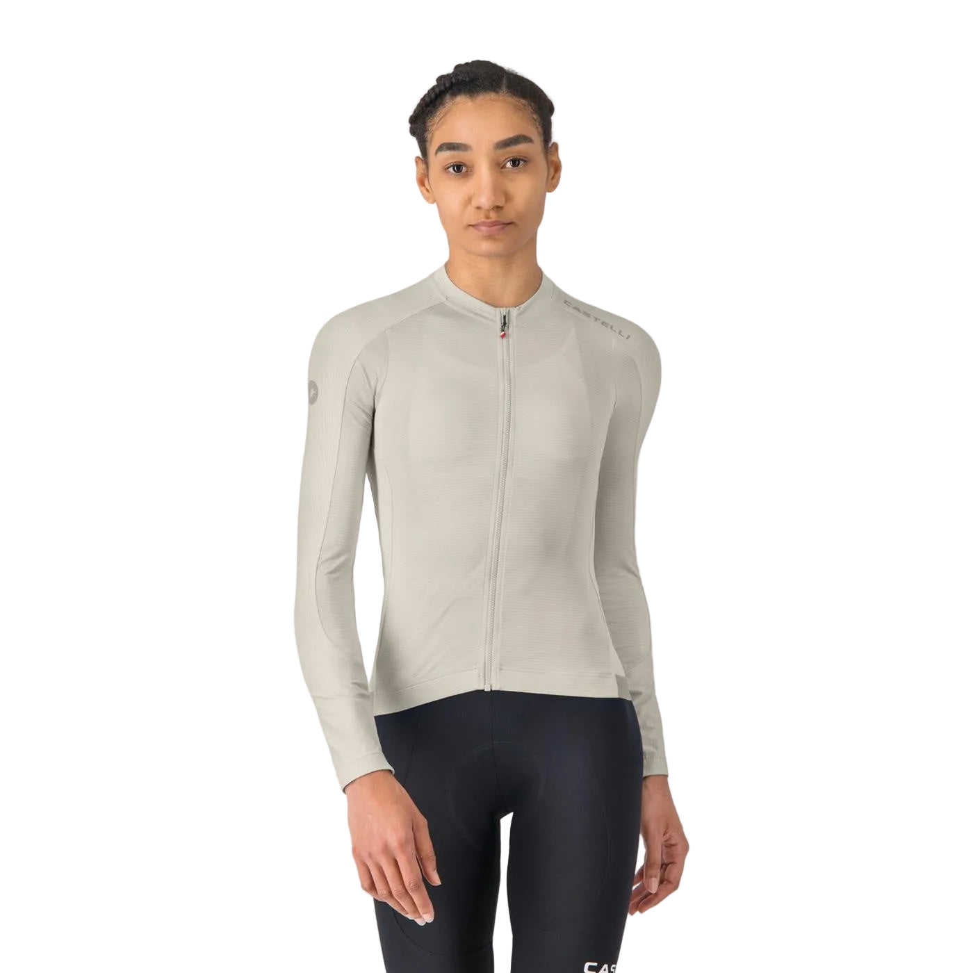 Castelli W Espresso 2 Long Sleeve Jersey Cycling Apparel - Womens - Jersey - Long Sleeve Castelli Small Silver Moon