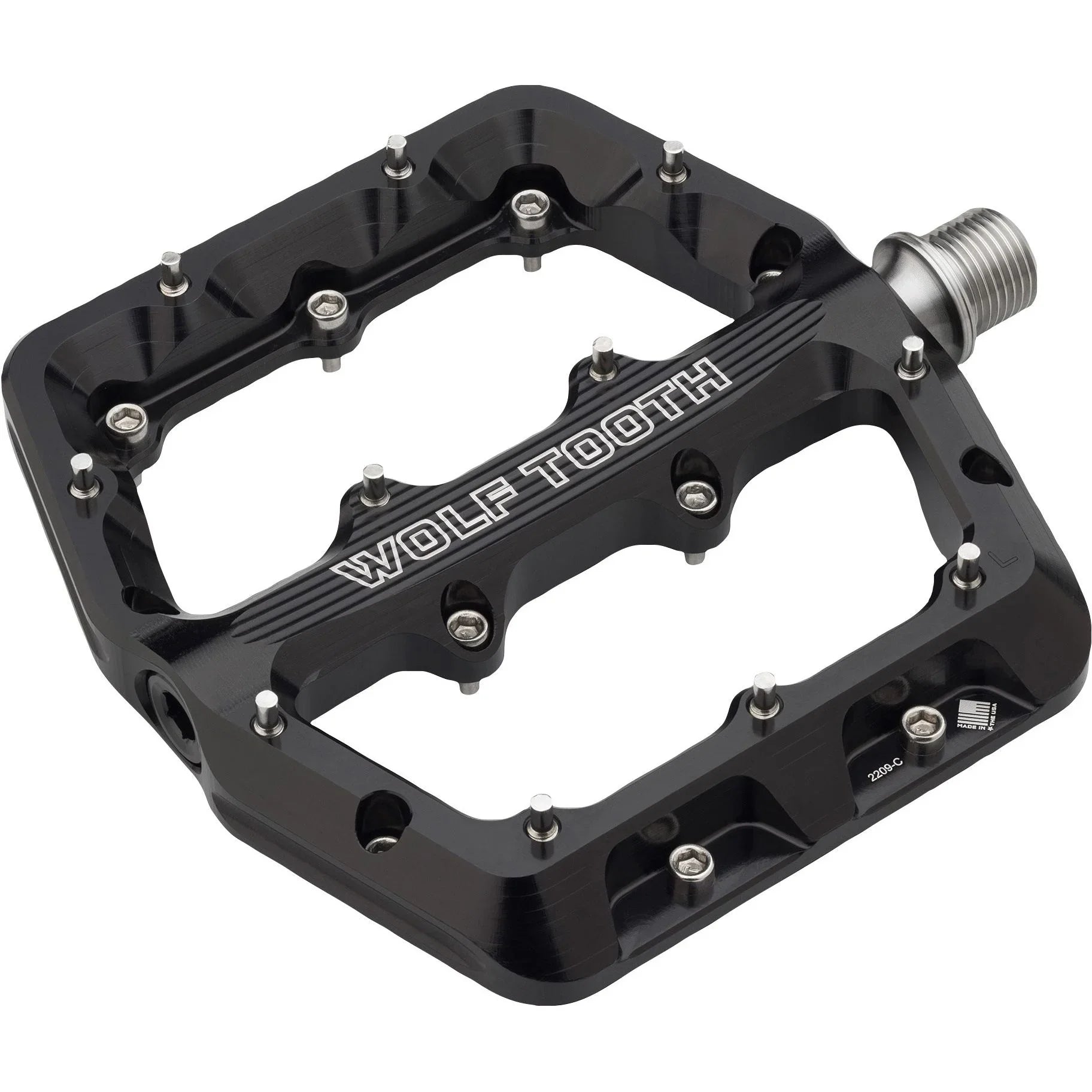 Wolf Tooth Waveform Pedals Cycling Parts - Pedal - Mountain Flat Pedal Wolf Tooth Small Black