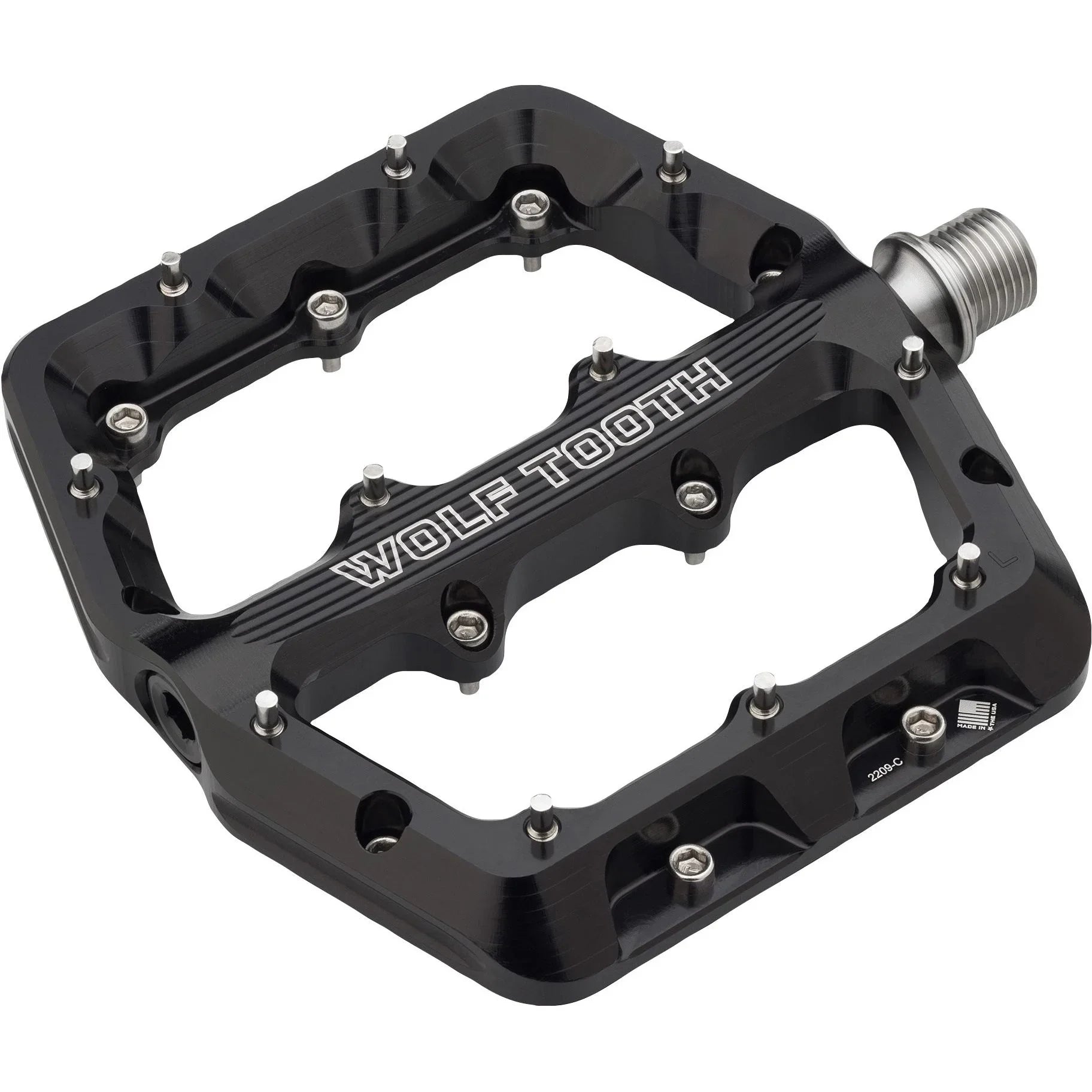 Wolf Tooth Waveform Pedals Cycling Parts - Pedal - Mountain Flat Pedal Wolf Tooth Small Black