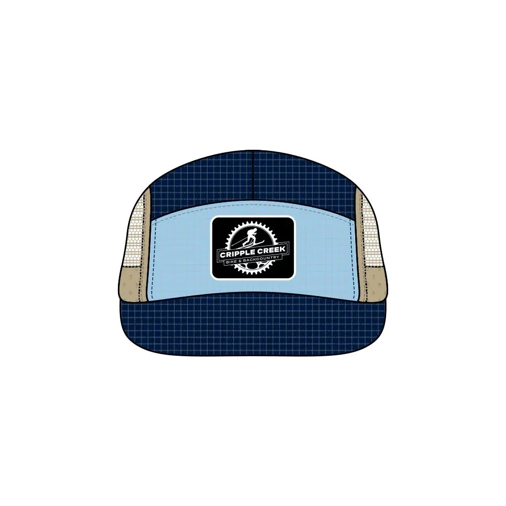CCBC Runner Hat Merch Cripple Creek Backcountry Blue/Navy/Khaki