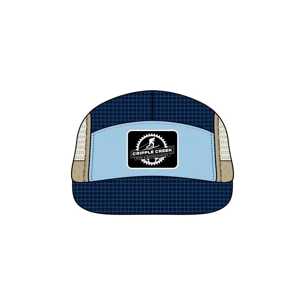 CCBC Runner Hat Merch Cripple Creek Backcountry Blue/Navy/Khaki