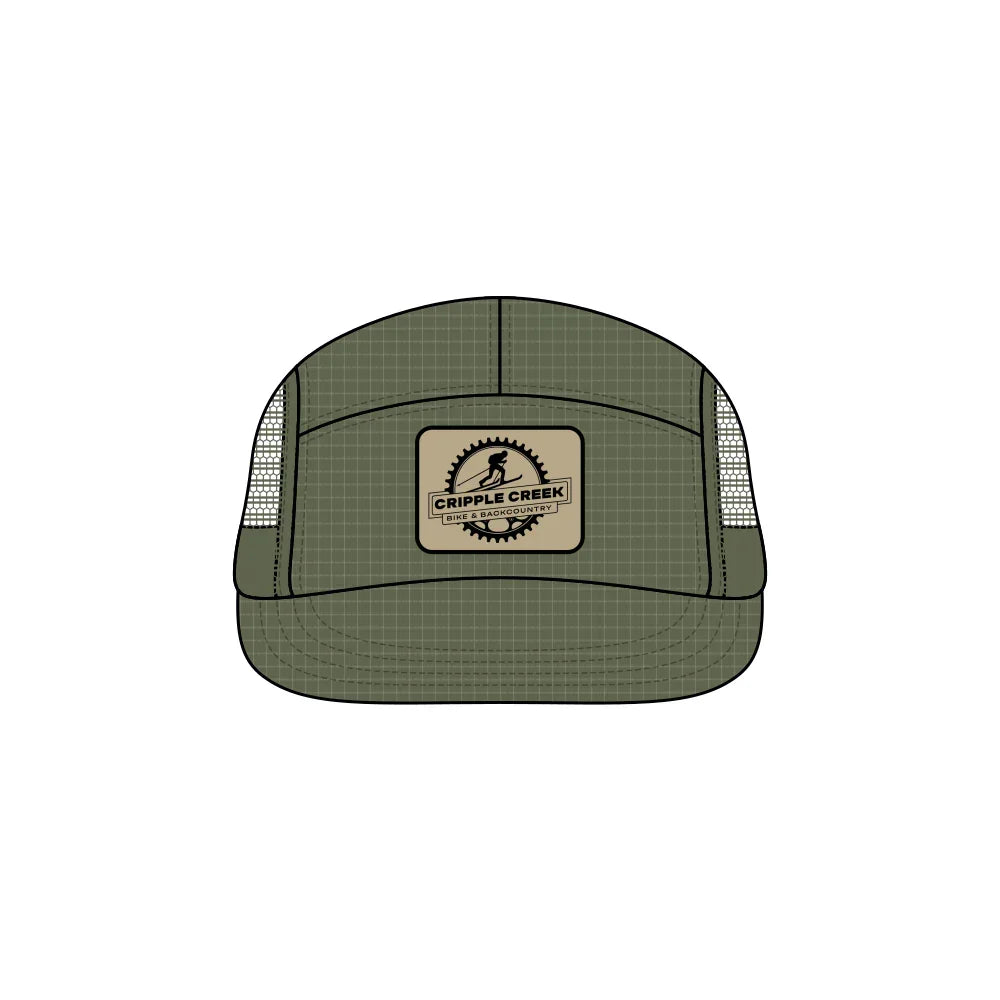 CCBC Runner Hat Merch Cripple Creek Backcountry Green