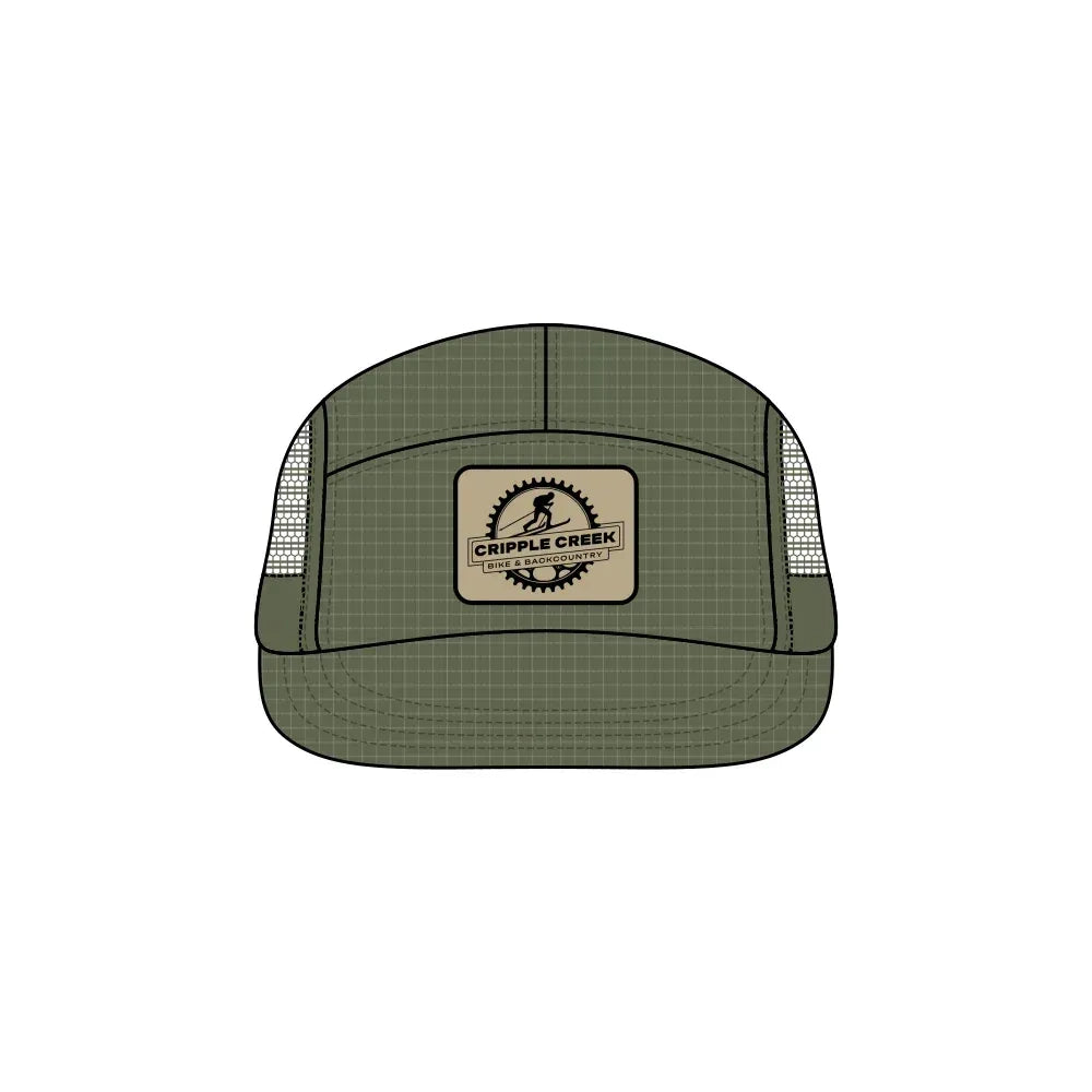 CCBC Runner Hat Merch Cripple Creek Backcountry Green