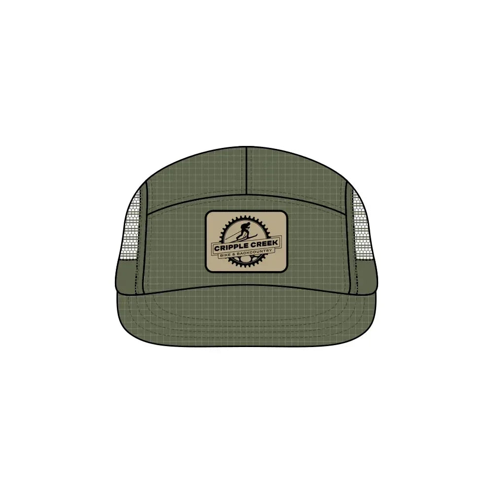CCBC Runner Hat Merch Cripple Creek Backcountry Green