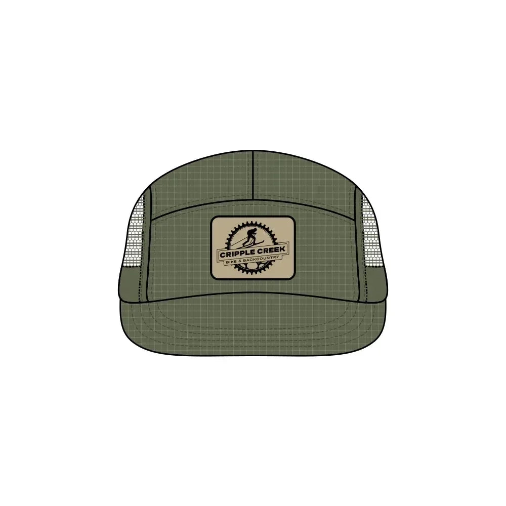 CCBC Runner Hat Merch Cripple Creek Backcountry Green