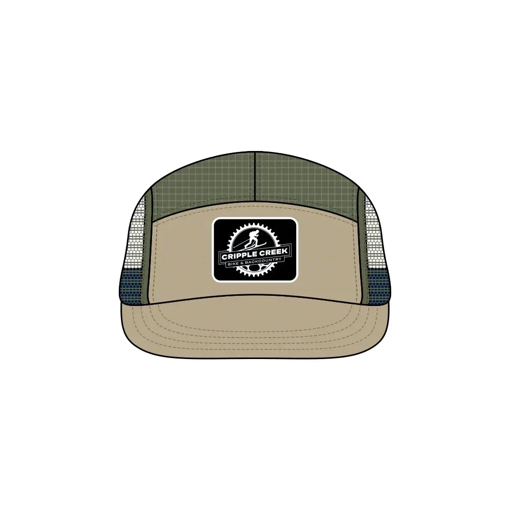 CCBC Runner Hat Merch Cripple Creek Backcountry Green/Khaki