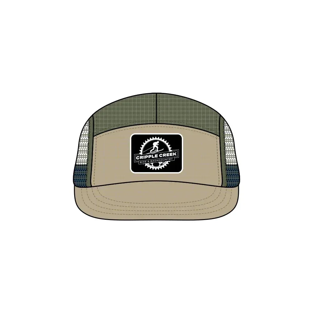CCBC Runner Hat Merch Cripple Creek Backcountry Green/Khaki