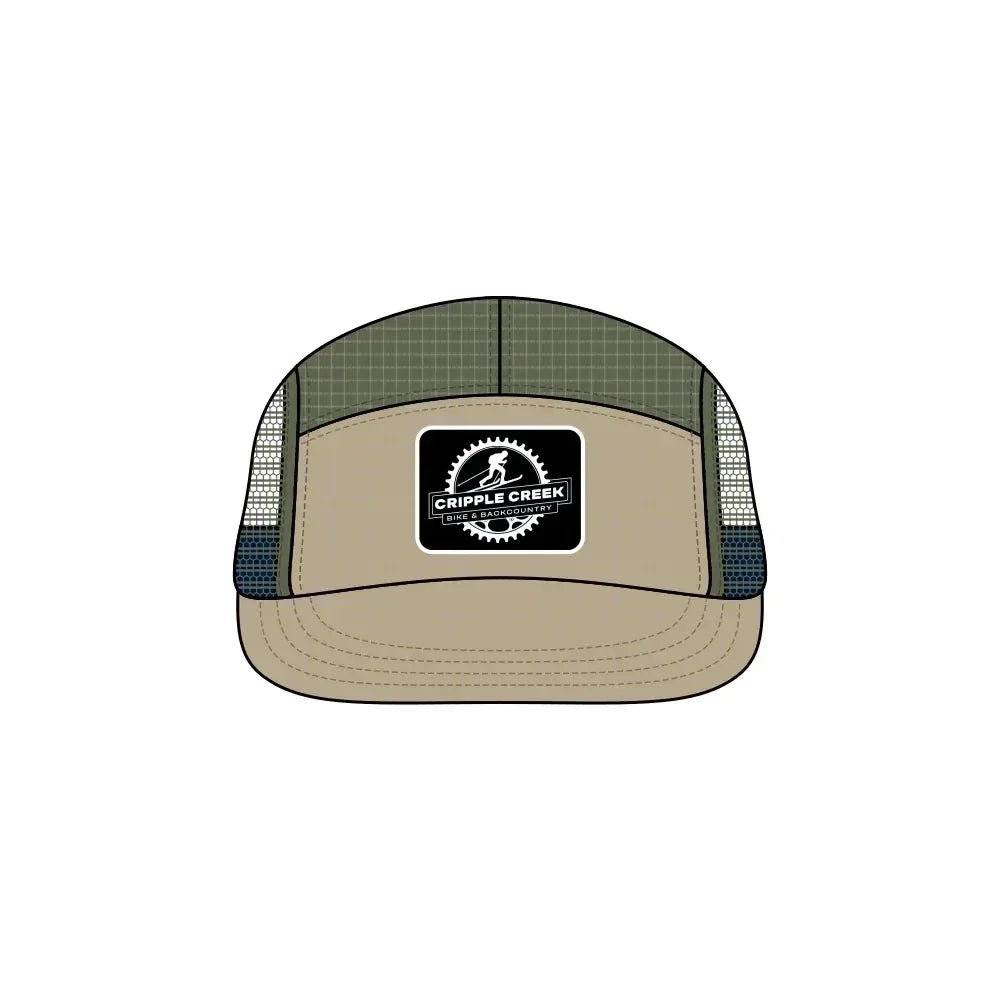 CCBC Runner Hat Merch Cripple Creek Backcountry Green/Khaki