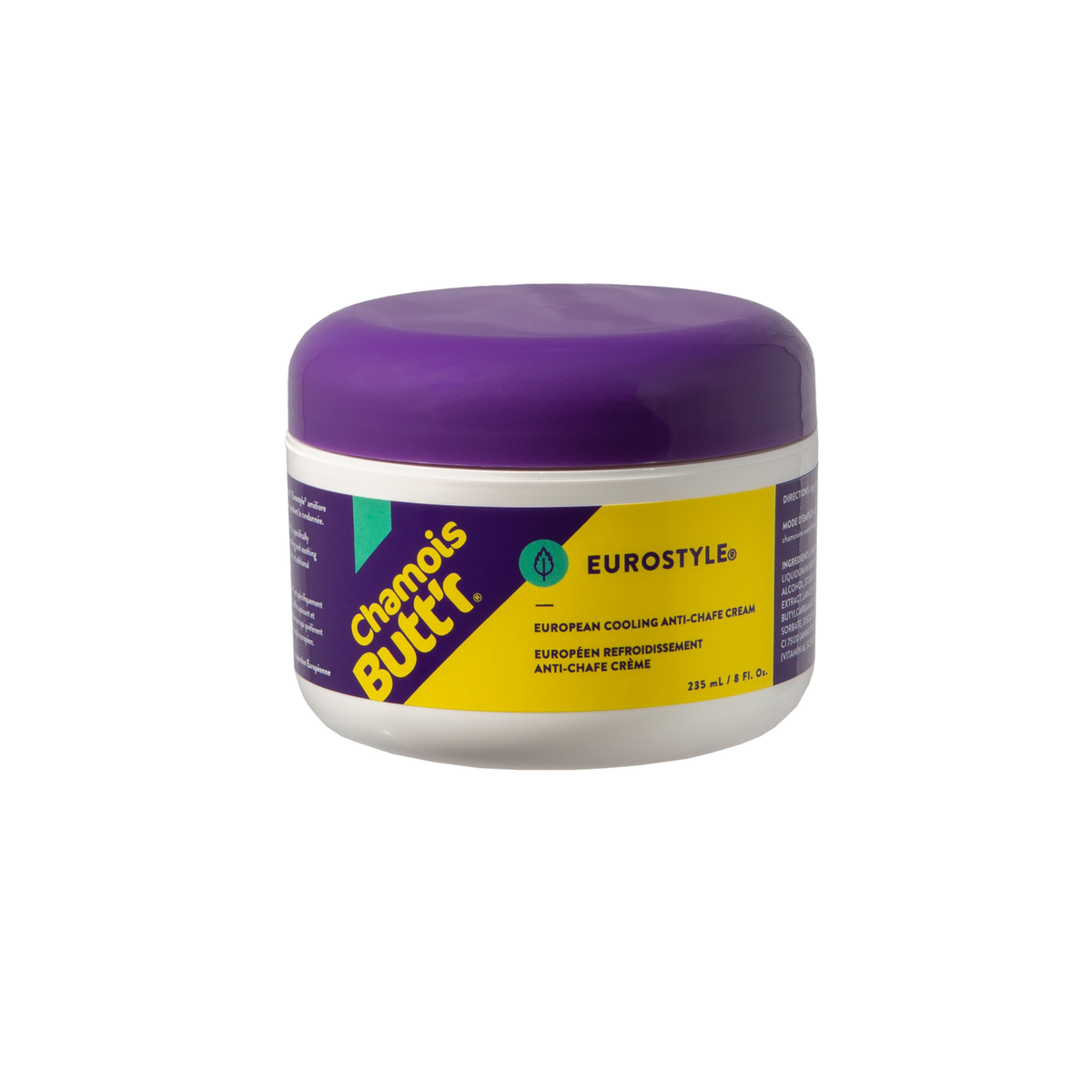 Chamois Butt'r Eurostyle: 8oz Jar, Each Cycling Accessories - Chamois Cream Paceline Products